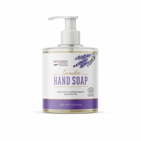 Sapun lichid pentru maini cu lavanda, eco-bio, 300 ml, Wooden Spoon