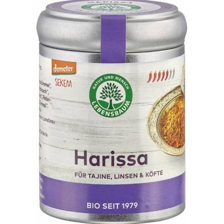 Amestec de condimente picante Harissa Eco-Bio 70g - Lebensbaum