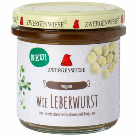 Crema tartinabila vegana Leberwurst, eco-bio, 140 g, Zwergenwiese