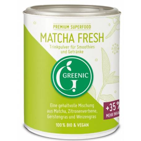 Pudra Matcha Fresh pentru smoothie-uri si bauturi Eco-Bio 110g - Greenic