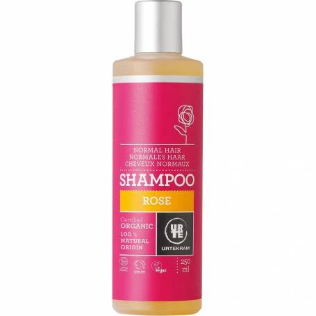 Sampon cu trandafir bio pentru par normal, eco-bio, 250 ml, Urtekram