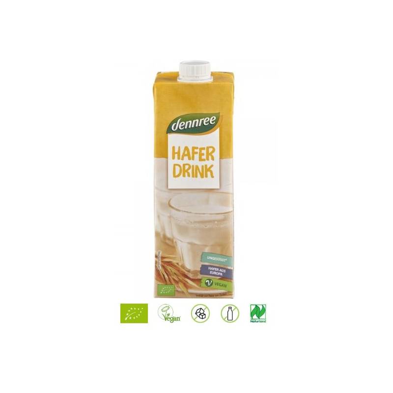 Bautura de ovaz integral Fara Lactoza Eco-Bio 1L - Dennree