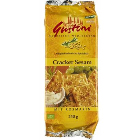 Biscuiti Crocanti cu Susan si Rozmarin Eco-Bio 250g - Gustoni