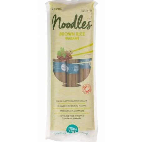Taitei din orez brun cu wakame FARA GLUTEN Eco-Bio 250g - Terrasana