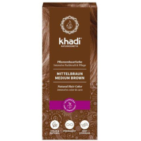 HENNA VOPSEA Naturala PAR SATEN MEDIU 100g - Khadi