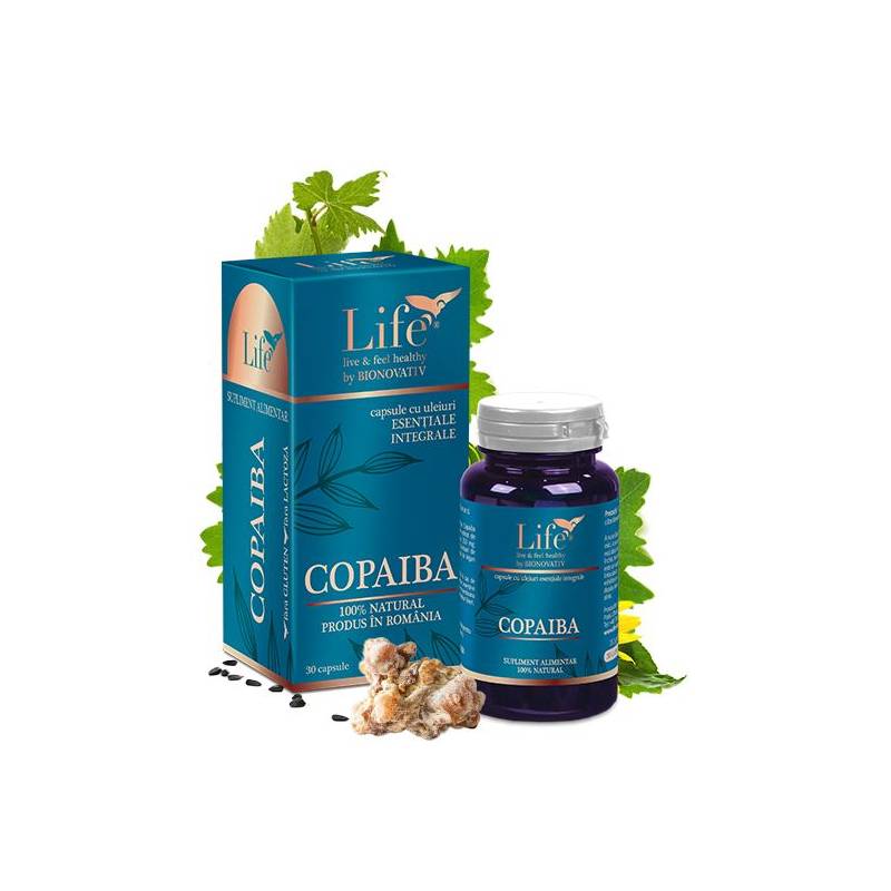 Copaiba capsule cu uleiuri esentiale 30 capsule - DVR Pharm
