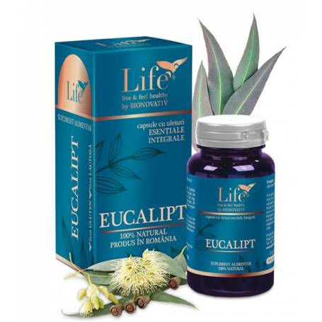 Eucalipt capsule cu uleiuri esentiale 30 capsule - DVR Pharm