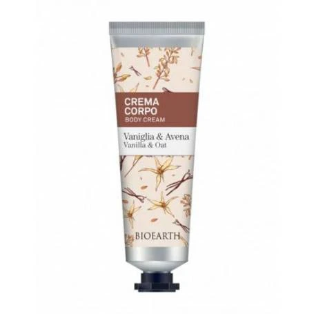 Crema de corp parfumata cu vanilie si ovaz, 75 ml, Family Bioearth