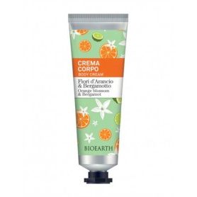 Crema de corp parfumata cu flori de portocal si bergamota, 75 ml, Family Bioearth