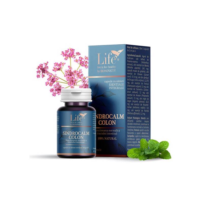SINDROCALM COLON capsule cu uleiuri esentiale 15cps - DVR Pharm