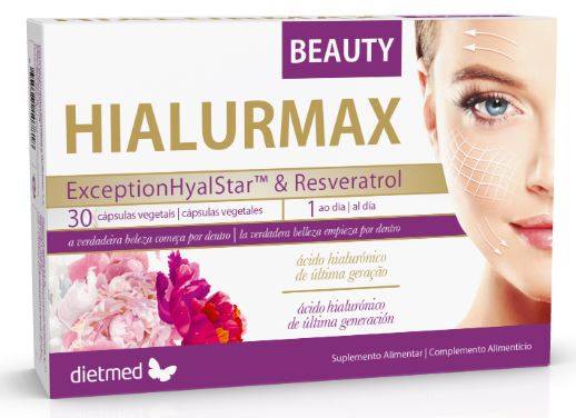 Hialurmax Beauty - Acid Hialuronic Si Antioxidanti Pentru Frumusete, 30 Capsule, Dietmed, Type Nature
