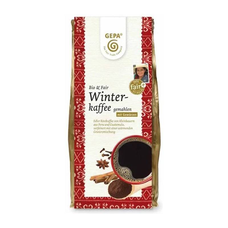 Cafea de iarna macinata, cu condimente, fairtrate, Eco-Bio 250g - Gepa