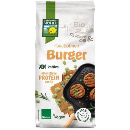 Premix pentru burgeri din boabe fava, eco-bio, 165g - Bohlsener Muhle