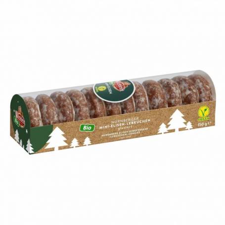 Turta dulce Mini-Elisen cu glazura de zahar Eco-Bio 150g - Wicklein