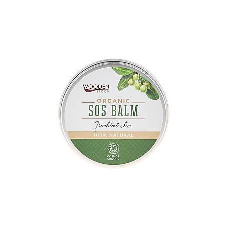 Balsam SOS cu oxid de Zinc pentru piele cu probleme, eco-bio, 60 ml, Wooden Spoon