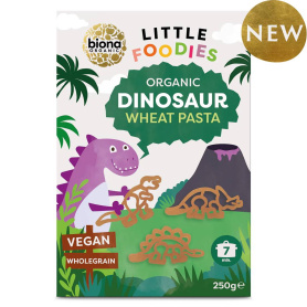 Paste dinozauri de grau integrale pentru copii, eco-bio, 250g - Biona