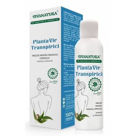 PLANTAVIR TRANSPIRICI (frectie pentru masajul corpului) 145ml - VIVA NATURA