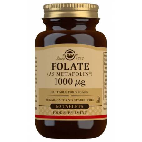 FOLATE (AS METAFOLIN) 1000mcg, 60 tablete - SOLGAR