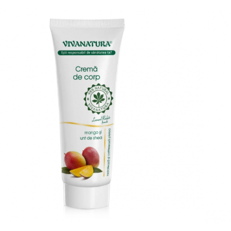 Crema de corp cu mango si unt de shea, eco-bio, 250 ml, VivaNatura