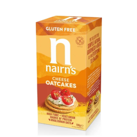 Pâinici fără gluten din ovăz integral cu brânză, eco-bio, 180 g, Nairn's