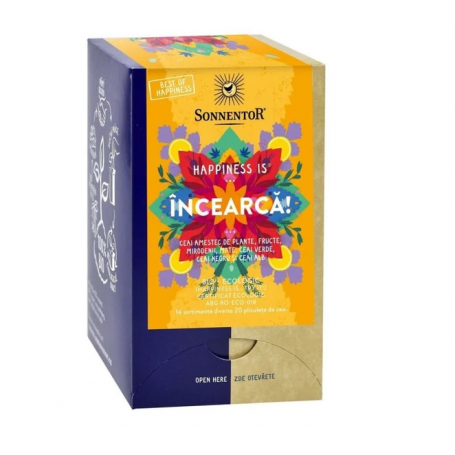 Ceai Bio Happiness Incearca!, 20 plicuri, Sonnentor