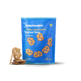 Covrigei turtiți cu sare de mare, eco-bio, 80 g, Harmonica