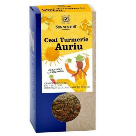 Ceai de Turmeric Auriu Sonnentor, eco-bio, 120 g, Sonnentor