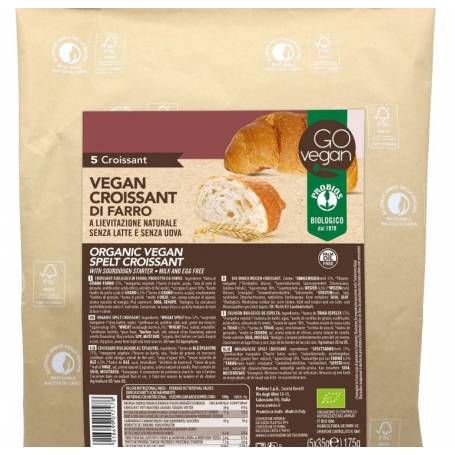 Croissant vegan DIN GRAU SPELTA 5 Bucati Eco-Bio 175g - PROBIOS