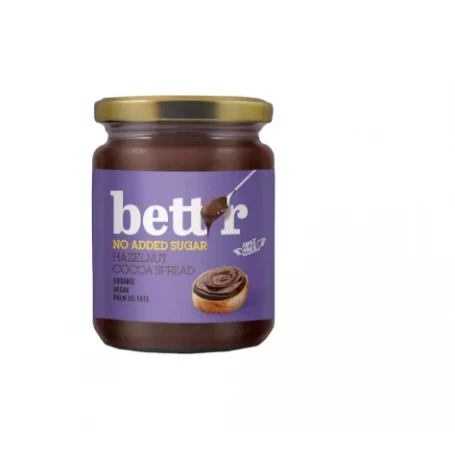 Crema de alune de padure si cacao, eco-bio, 250 g, Bett'r
