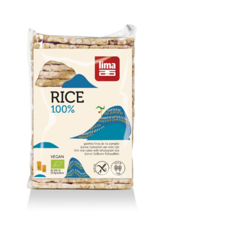 Rondele de orez expandat cu sare, eco-bio,  130 g, Lima