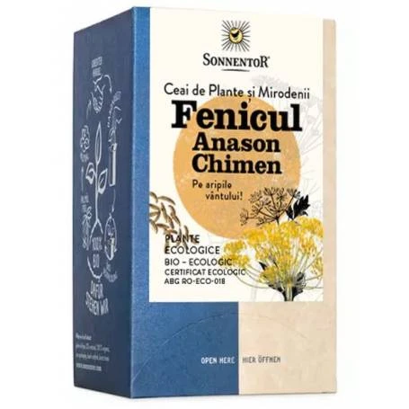 CEAI FENICUL, ANASON, CHIMEN Eco-Bio 18 plicuri - SONNENTOR