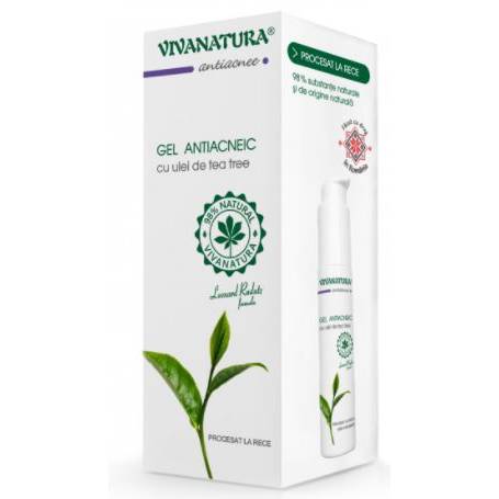 GEL ANTIACNEIC Cu ulei de tea tree 50ml - VIVA NATURA