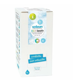 Detergent lichid rufe albe si color Sensitiv Hipoalergen, eco-bio, 5 L, Sodasan