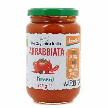 Sos de rosii Arrabbiata, 345g - Bio Organica Italia