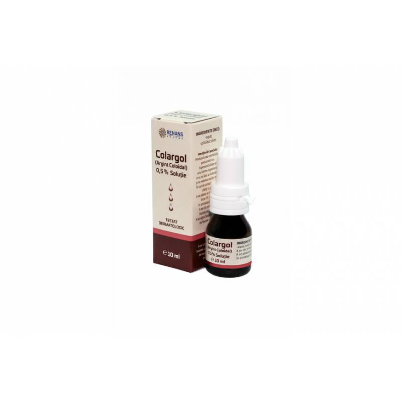 Colargol, Argint Coloidal 0.5% solutie, 10ml - Renans