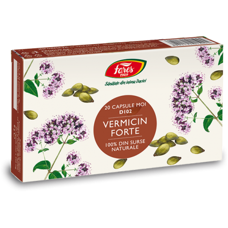 Vermicin Forte - D102 - 20 capsule moi - Fares