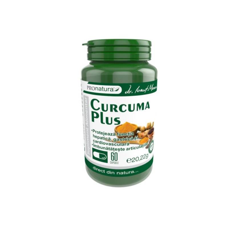 Curcuma plus piperina, 30cps - Pro Natura