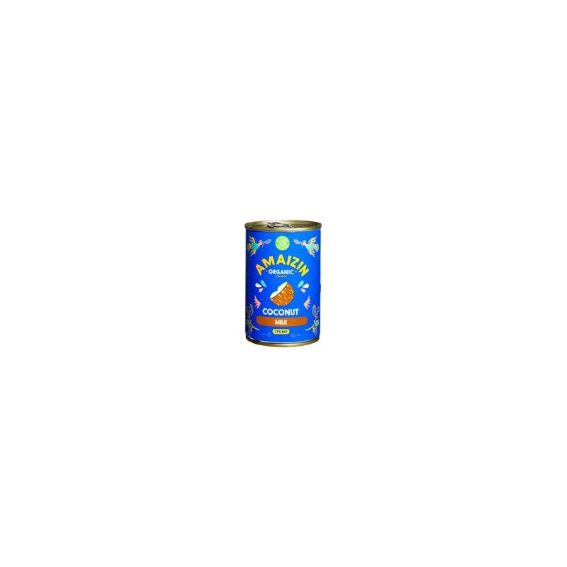 Lapte de cocos 17 %, eco-bio, 400 ml, Amaizin