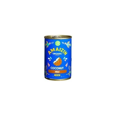 Lapte de cocos 17 %, eco-bio, 400 ml, Amaizin