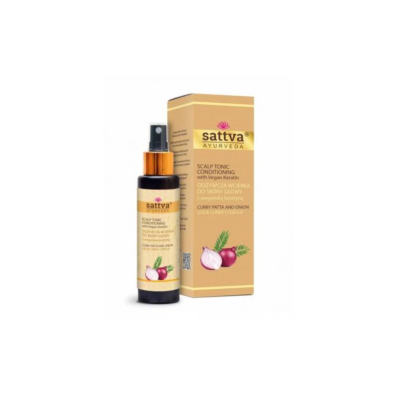 Tratament anticadere si crestere par cu ceapa si curry 100ml - Sattva