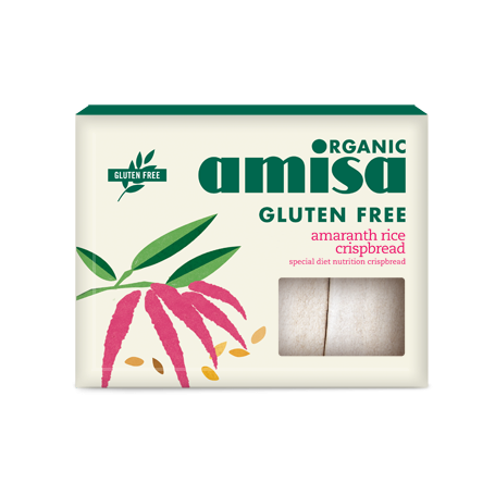 Crispbread (painici) din orez si amaranth fara gluten eco-bio 150g - Amisa