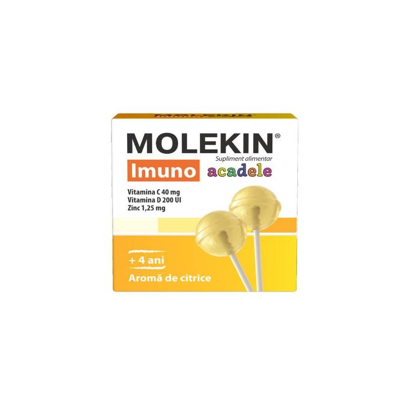 MOLEKIN IMUNO +4ANI AROMA CITRICE 12 ACADELE - ZDROVIT