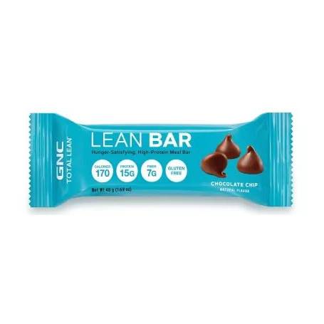Baton Proteic Total Lean Fibre si fulgi de ciocolata 48g - GNC