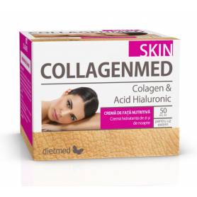 Crema de fata cu Colagen si Acid Hialuronic 50 ml - Collagenmed Skin, Dietmed