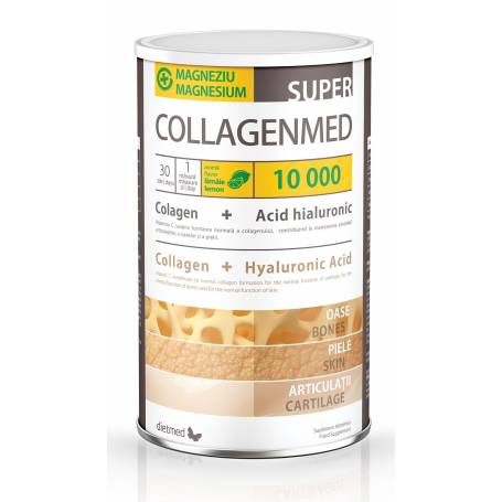 Collagenmed Super 10000 - Colagen cu Magneziu, 450 g, Type Nature