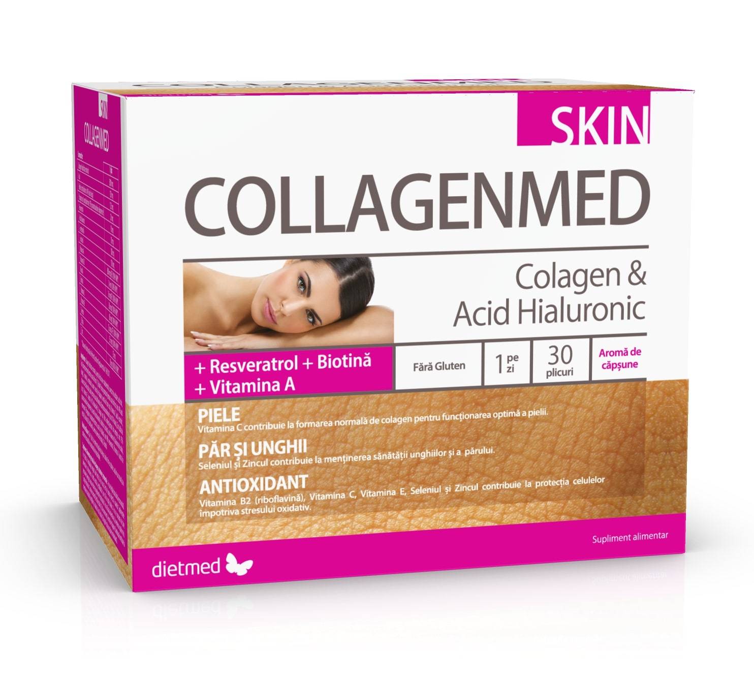 Collagenmed Skin, Colagen Pentru Piele, 30 Plicuri, Dietmed-naturmil