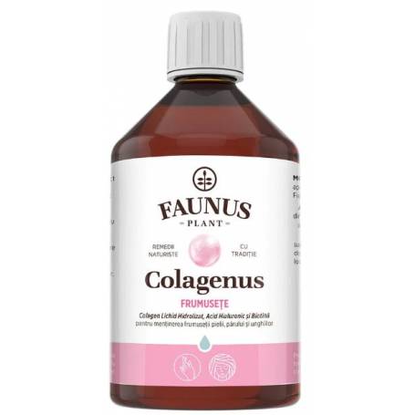 COLAGENUS FRUMUSETE - Colagen lichid hidrolizat si extracte din plante  500ML - FAUNUS PLANT