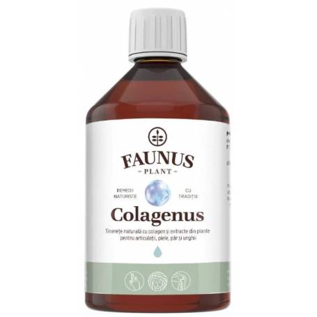 COLAGENUS - Colagen lichid hidrolizat pentru sanatatea articulatiilor, pielii, parului și unghiilor - 500ml, FAUNUS PLANT