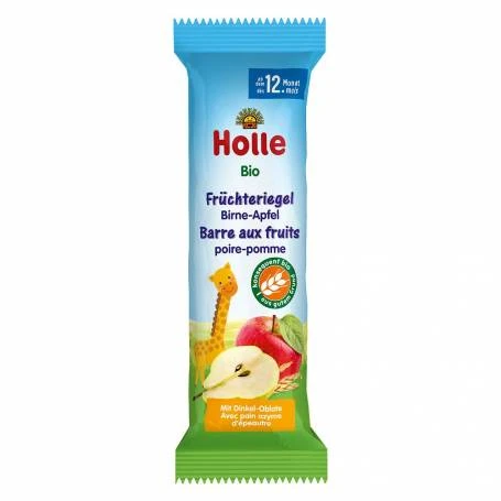 Baton cu pere si mere pentru copii, + 12 luni, eco-bio, 25 g, Holle