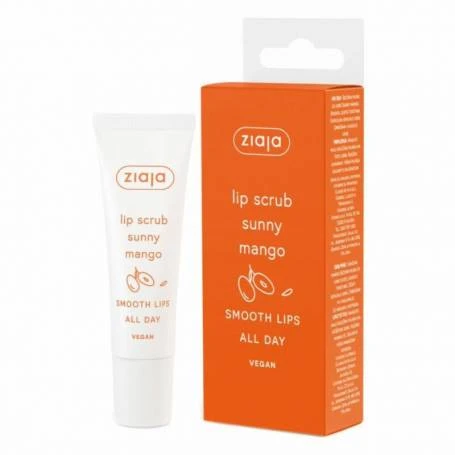 Scrub pentru buze cu mango, Sunny Mango, 12 ml, Ziaja